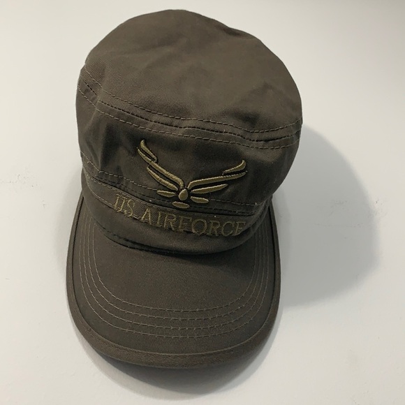United States Air Force Embroidered Army Green Adjustable 100% Cotton Cap Hat - Picture 16 of 16